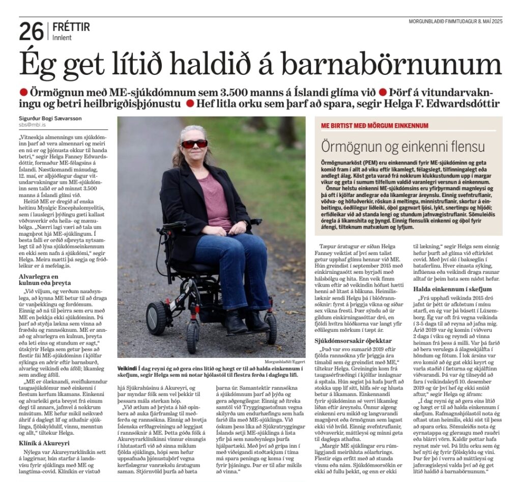 Viðtal í Morgunblaðinu 8. maí 2025