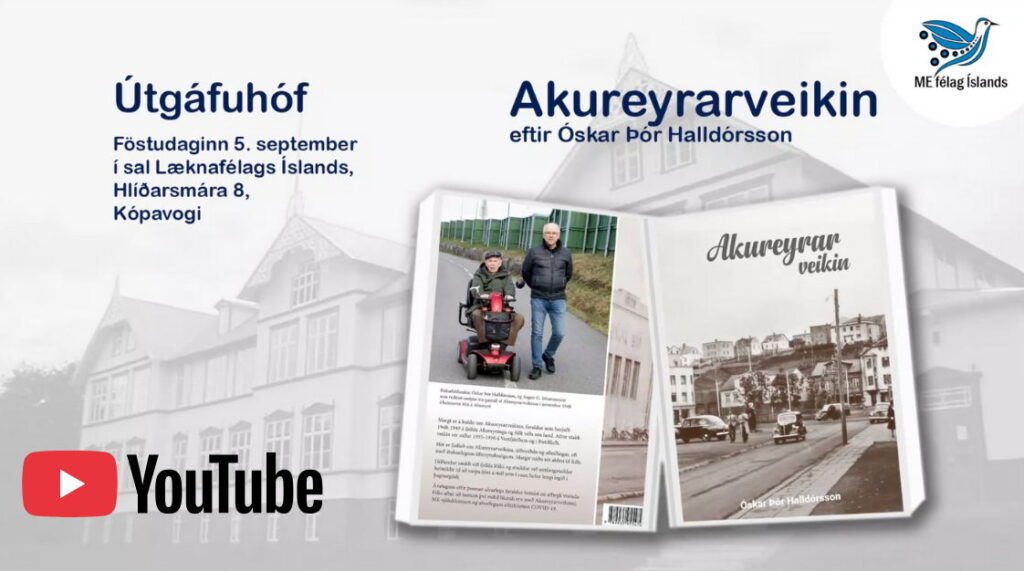 Upptaka frá útgáfuhófi Óskar Þórs Halldórssonar, vegna bókarinnar Akureyrarveikin
