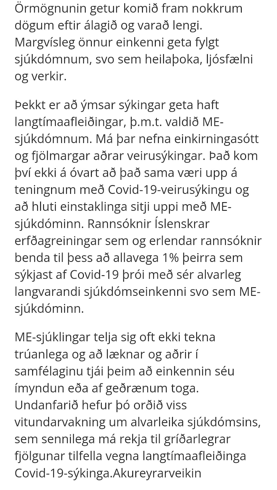 Skjáskot af aðsendri frétt frá 11. maí 2024 á mbl.is eftir Friðbjörn Sigurðsson