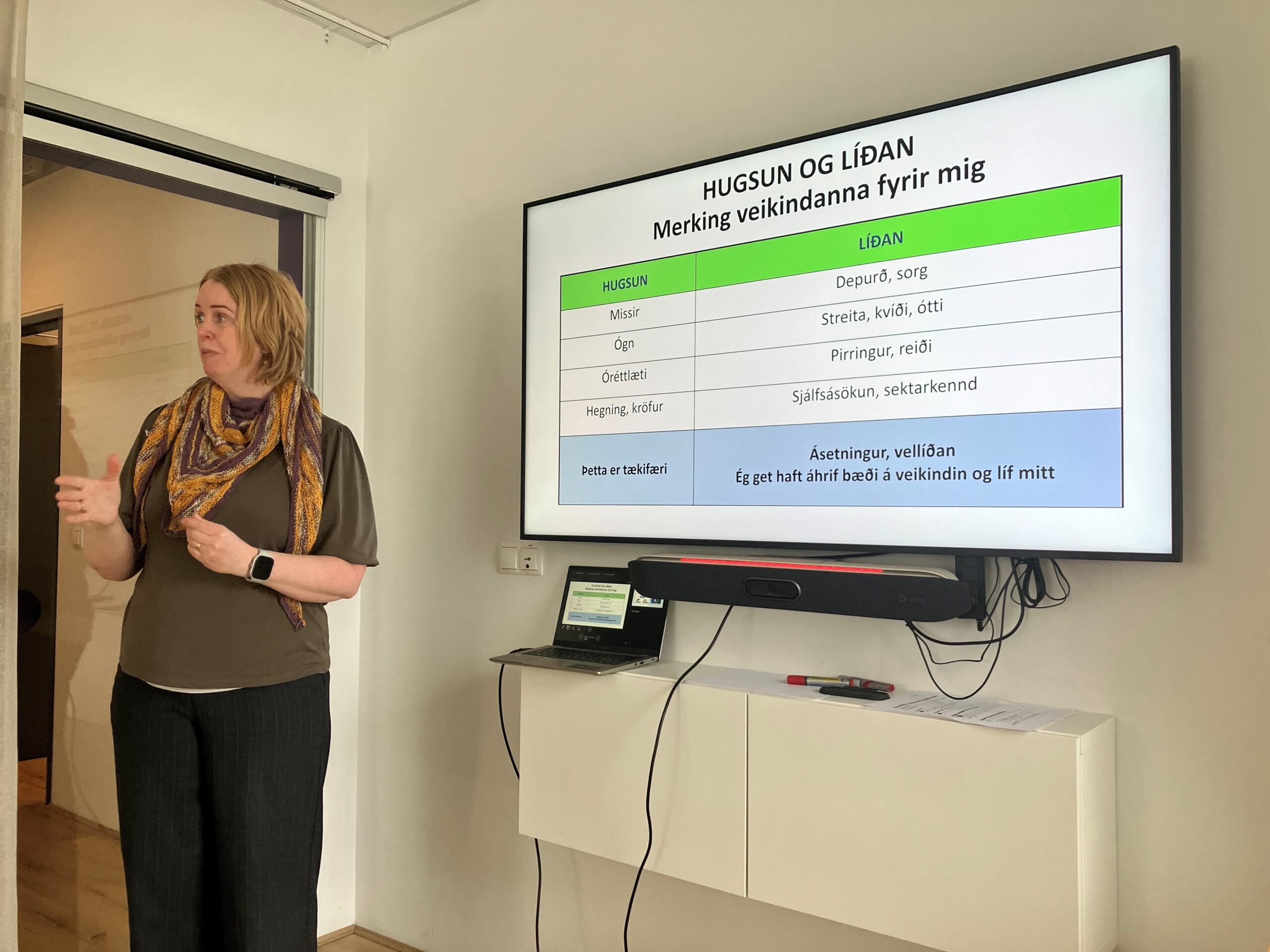 Fyrlestur Eru Svansdóttir sálfræðings