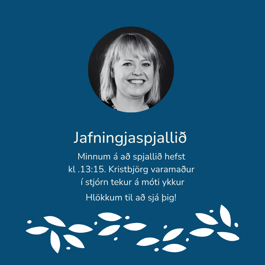 Mynd af Kristbjörgu S. Richter sem stýrir Jafningjaspjalli að þessu sinni