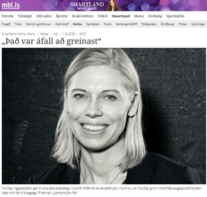 Skjámynd af frétt á mbl